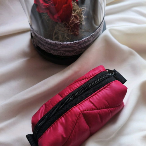 Handmade mini toiletry bag new, lined, small size