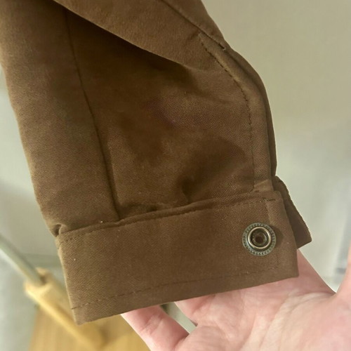 Leopard suede women's jacket used, size medium, brown