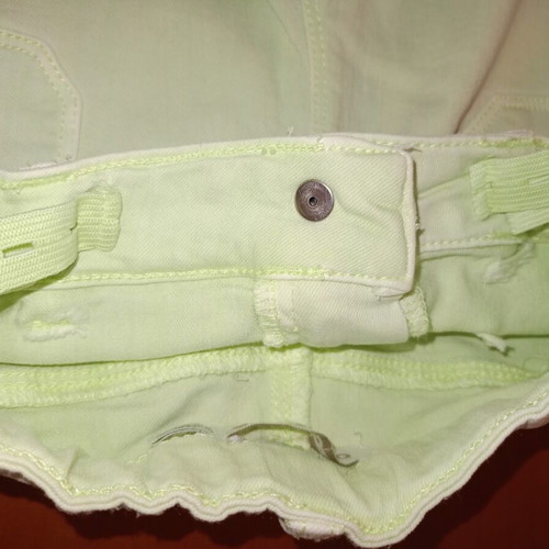 Orchestra denim shorts like new, pastel lime color