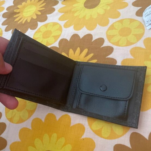 Men's wallet new, black