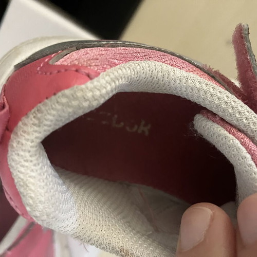 Reebok Athletic Shoes Size 21 Used, Pink