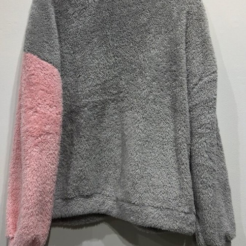 Teddy fleece in pastel shades, like new, size M