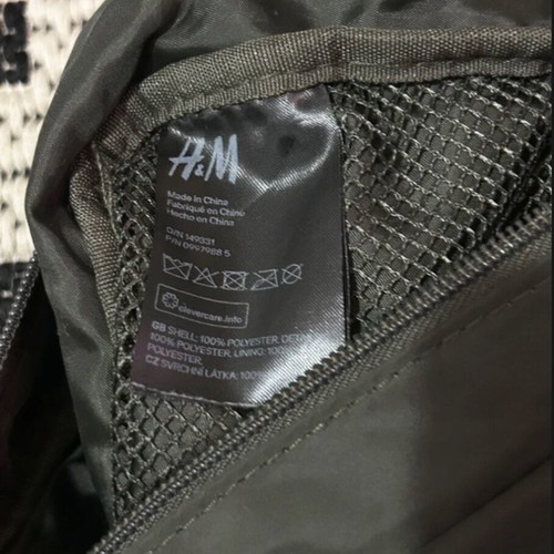 Men's khaki shoulder bag used H&M