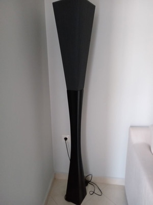 Floor lamps used, set of 2, black-gray