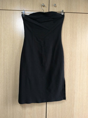 Pencil strapless dress black, size M, like new