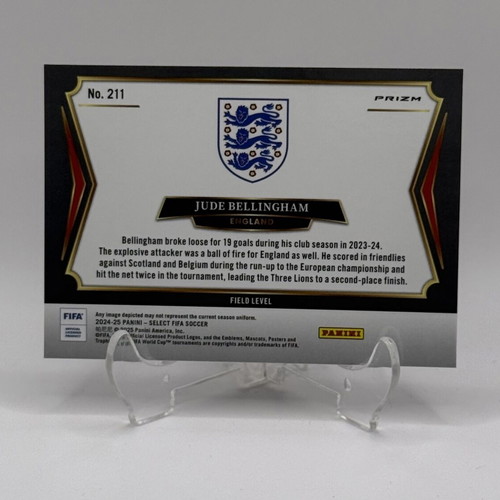 Jude Bellingham 2024-25 Panini Select Fifa Card like new