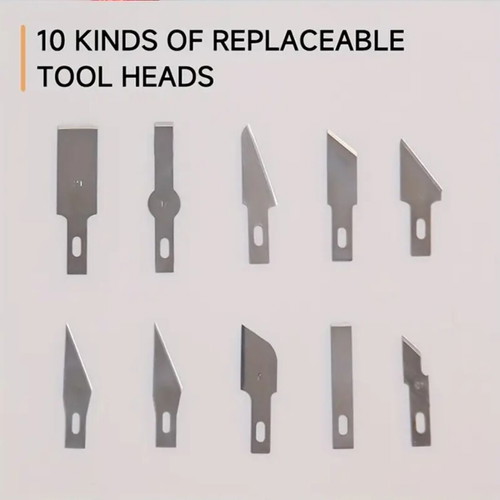 Precision knives set of 3 new with 10 replacement blades