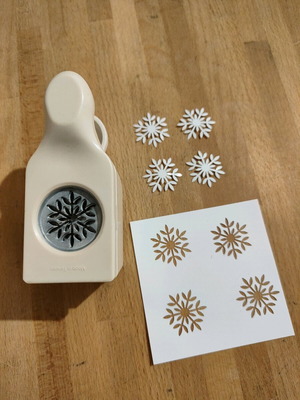 Snowflake paper punch used