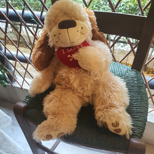 Plush Dog 45 cm like new