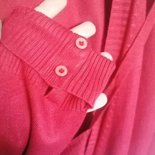 Zara red wrap cardigan used, size M