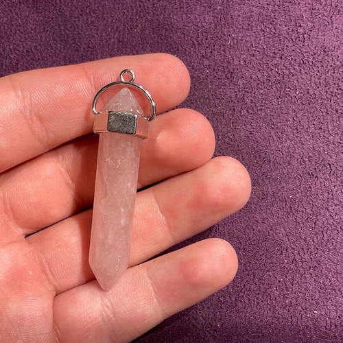 Rose Quartz Pendant 7 Chakra