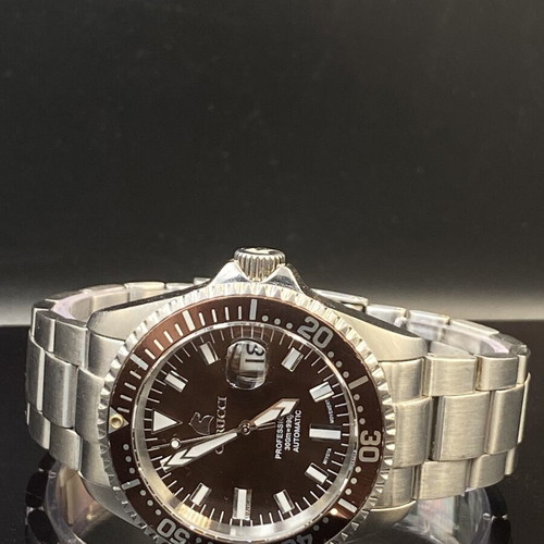 Carucci Calabria automatic diver watch like new, brown dial