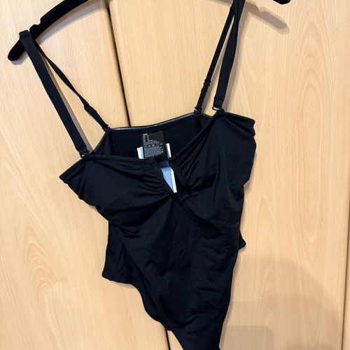 H&M One-Piece Swimsuit Black, New, Removable Straps, Size M