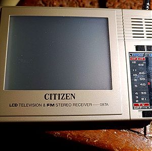 VINTAGE  LCD  TV   KAI  ΡΑΔΙΟΦΩΝΟ  ΣΕ ΜΙΑ  ΣΥΣΚΕΥΗ   1985-CITIZEN  JAPAN