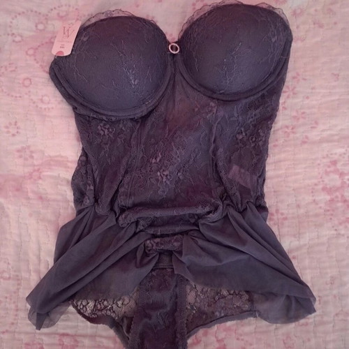 Luxury women's body Venus Victoria new, purple, authentic lace