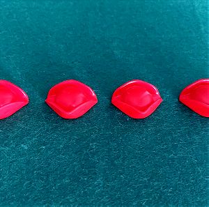 Playmobil - 4 πειρατικά καπέλα κόκκινα