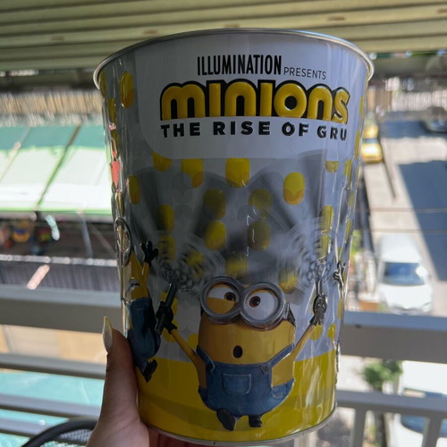 Minions The Rise of Gru Metal Popcorn Bucket like new