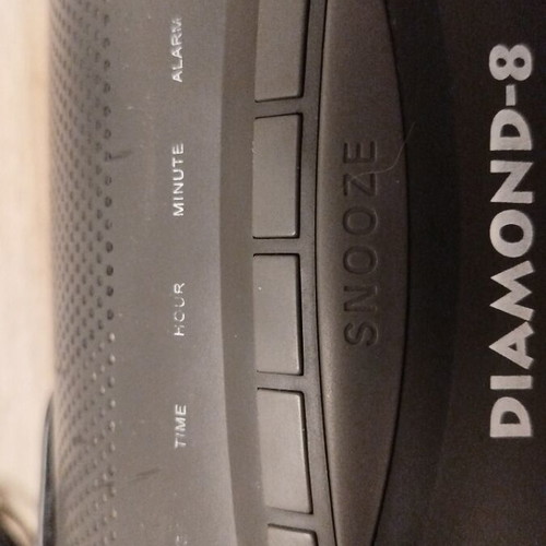 Diamond-8 radio clock alarm used, functional
