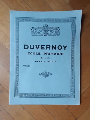 Duvernoy Ecole Primaire Opus 176 piano sheet music used