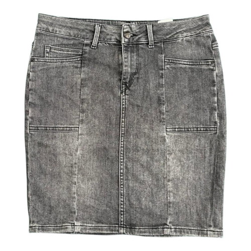 Pepe Jeans London Faded Denim Black Skirt Size XL like new