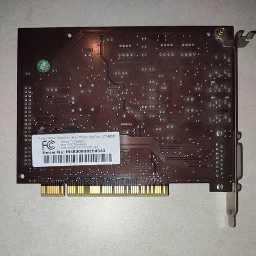 Sound Blaster Live! CT4830 PCI used sound card