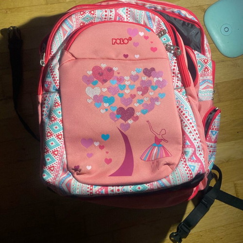 Polo backpack used, large, pink