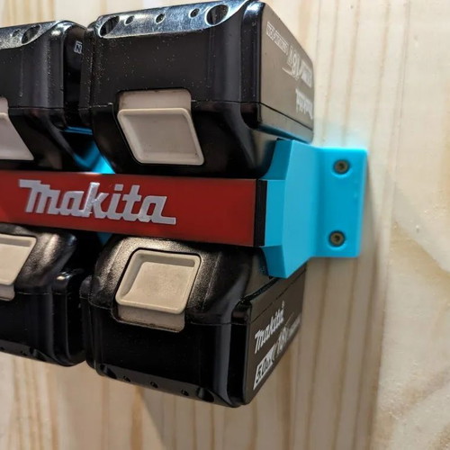 Makita 18V wall mount for 4 batteries made to order