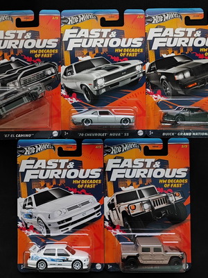 Hot Wheels - Fast & Furious: HW Decades of Fast Series (2024) - Ολοκληρωμένο Σετ