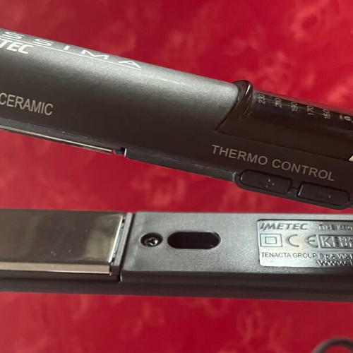 Bellissima Imetec gloss titanium ceramic professional hair straightener with thermo control new