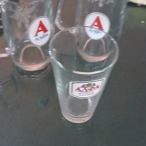 Alpha glasses like new, set of 3