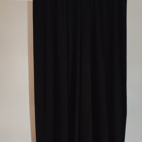Black Pleated Wide-Leg Pants One Size like new, Italian