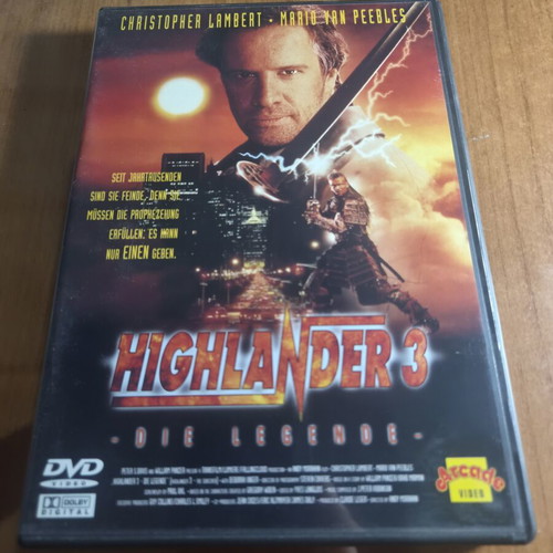 Highlander 3 DVD like new, fantasy action