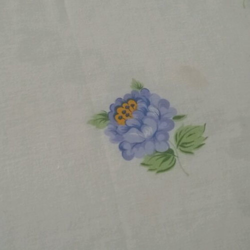 Tablecloth and 6 napkins used with stains