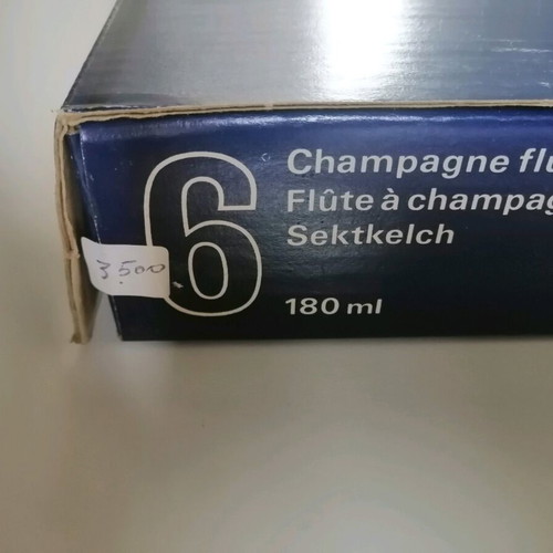 Claudia Champagne Glasses set of 6 new