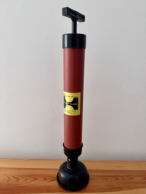 Vintage βεντούζα απόφραξης Water Flash 1990 καινούργια, ύψος 44cm