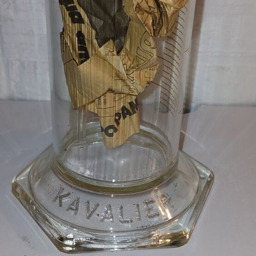 Kavalier vintage volumetric glass cylinder 2000 ml, 52 cm, new