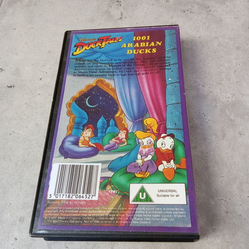 DuckTales 1001 Arabian Nights VHS tape used, 1990s
