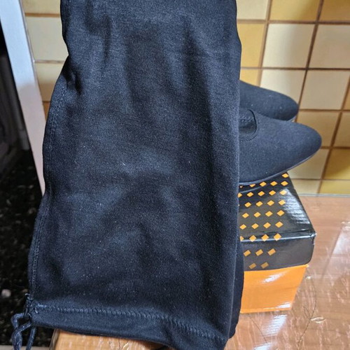 Suede over-the-knee boots size 39 black like new