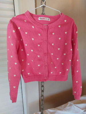 Prenatal cardigan 7-8 years pink like new, cotton