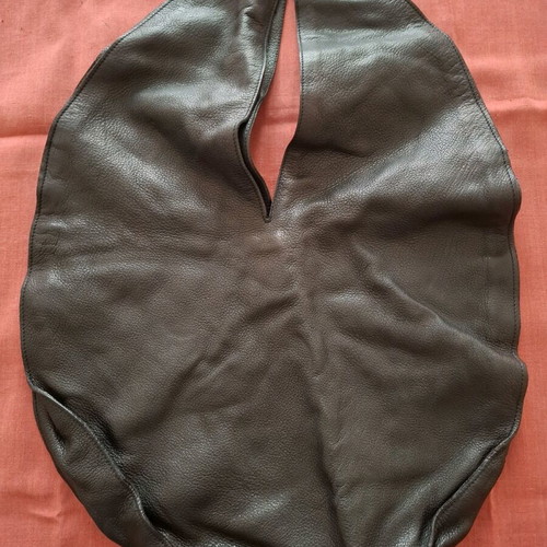 Black leather shoulder bag new with unique design