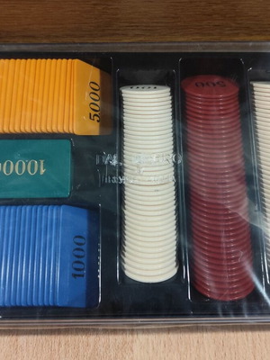 Dal Negro poker chip set with 170 Italian chips new
