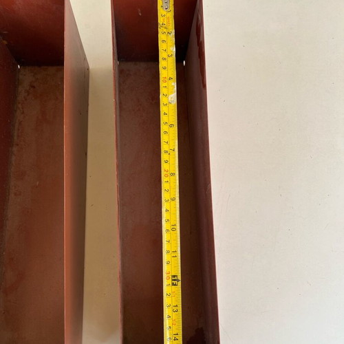 Metal heavy-duty boxes like new for screw storage