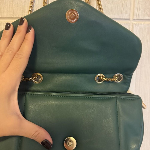 Women's shoulder bag, cypress green