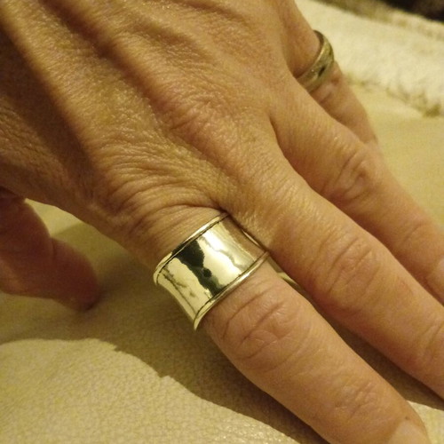 Stainless steel ring like new, silver, size 20.2mm