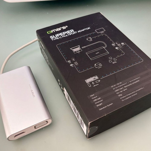 Type-C Multiport Adaptor used, practically unused