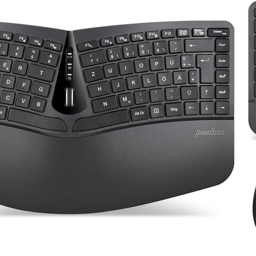 Perixx Periduo 606 combo wireless ergonomic keyboard and mouse new