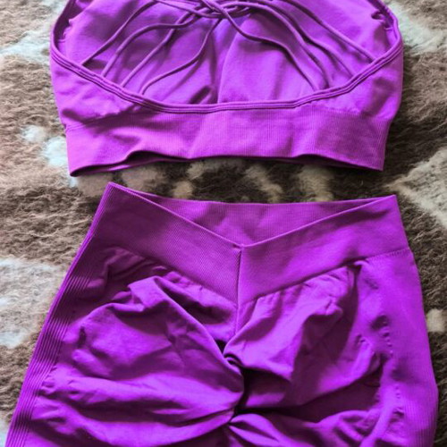 Shein purple gym leggings set like new