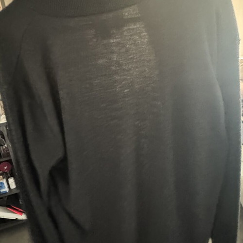 Raido knitted zip-up cardigan, dark grey, size S/M