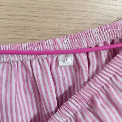Long pink blouse with ruffles and elastic shoulders new