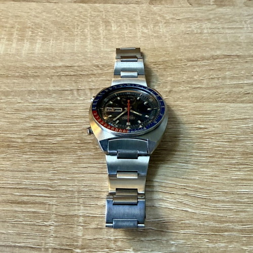 Seiko Vintage Chronograph Cevert 6139-6002 like new, blue